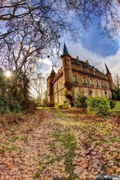An abandoned castle in France