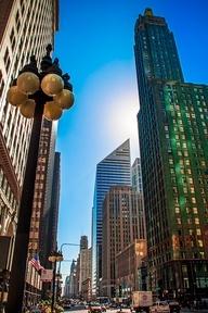 Chicago from below