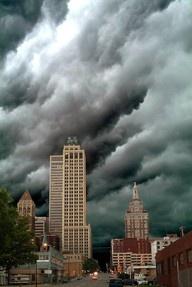 Storm over downtown Tulsa, Oklahoma, United States. - Amazing capture!