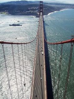 Top of the Golden Gate Bridge, San Francisco, United States