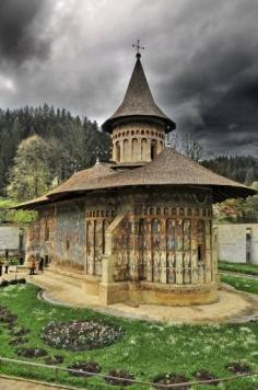 Voronet Monastery, Romania. The Jerusalem of Romanian people, Bucovina is famous for its 8 unique painted monasteries admitted to the UNESCO list of universal art monuments www.romaniasfrien...