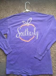 Violet Long Sleeve Peach Tee from Southerly Clothing! Check them out at www.southerlyco.com/