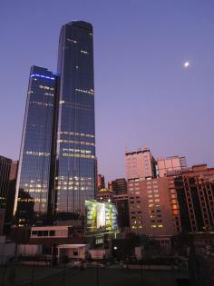 Rialto Towers & Moon, Melbourne by stephenk1977
