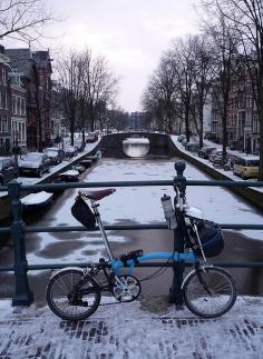 Amsterdam in Winter, The Netherlands.
