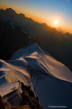 sunrise on top of Mt. Blanc  Stunning photo capture.