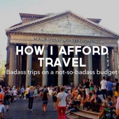tips on making travel affordable