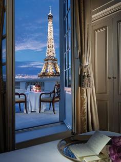 Half the rooms at the Shangri-La Paris have Eiffel Tower views, and nearly that many feature private terraces or balconies.