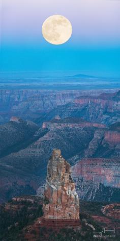 Super Moon Over Grand Canyon