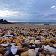 Pebble filled beach in Delaware. Photo courtesy of cramd on Instagram.