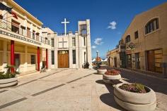 Square in the Center of Pozzallo, Sicily