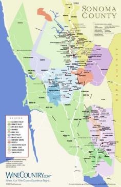 [Map] "Sonoma Country Wine Map, California (USA)" Created by Winecountry.com. Version Pdf: www.sonoma.wineco...