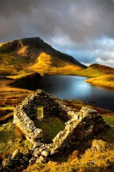 Ancient Ruins, Llyn Dwyarchen, North Wales