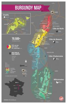 [Maps] "Burgungy Wine Map (France)" Jul-2013 by Winefolly.com