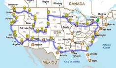 62276407321096218 How to drive across the USA hitting all the major landmarks...I would love to do this some day. I wonder if there is anyon...