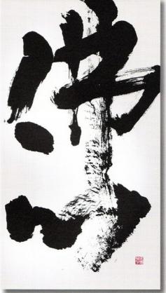 Calligraphy by KANAZAWA Shoko, Japan 金澤翔子