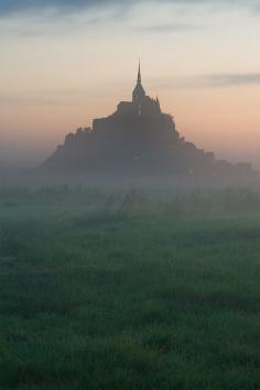 Mont Saint-Michel in the morning, France