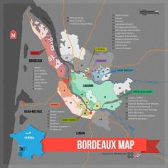 [Map] "Bordeaux Wine Map (France)" Nov-2012 by Winefolly.com. (Carte des Regions Viticoles et des AOC du Bordeaux).