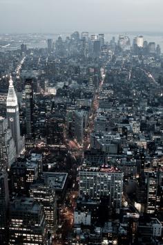 Aerial view of New York City, United States.