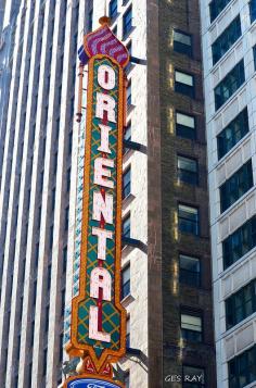 Oriental Theatre Randolph St, Chicago's Downtown