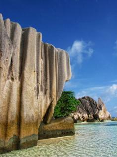 The Anse Source d'Argent Beach on La Digue, Seychelles