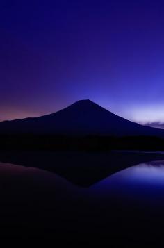 Magic hour in Mount Fuji, Japan