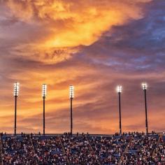 Sunset over the 2014 US Open in Queens, NY. Photo courtesy of gmp3 on Instagram.