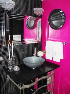 Hot Pink Bathroom