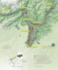 [Map] "Alto Adige Wine Map (Italy)" Jul-2013 on Winefolly.com. Courtesy of www.altoadigewine... - Original Post: winefolly.com/...