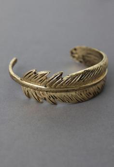 
                        
                            Gold-Plated Feather Cuff
                        
                    