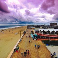 The boardwalk in Asbury Park, New Jersey. Photo courtesy of robinthesky on Instagram.