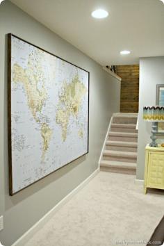 
                        
                            Using a huge map for my wall art
                        
                    