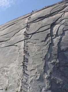 Half Dome climbers, Yosemite