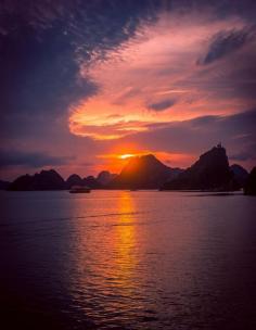 Ha Long Bay Sunset, Vietnam