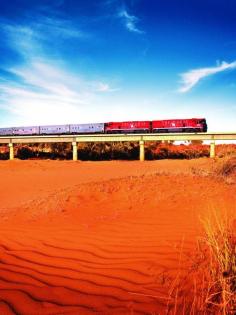 
                        
                            Deep red earth | The Ghan, Great Southern Rail. Northern Territory Australia
                        
                    