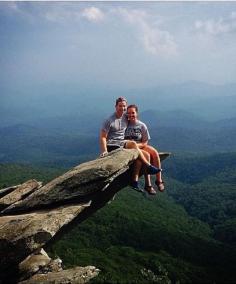 Rough Ridge in North Carolina. >> How much would you love to have a photo of yourself right there. Amazing!