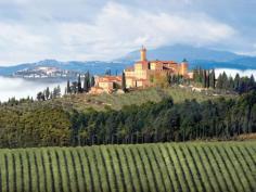 
                        
                            Set amid 7,100 undulating acres of vineyards and olive groves near Montalcino, Castello Banfi, maker of some of the region’s best-known wines, has opened its doors to overnight guests. Former workers’ lodgings have been converted into sumptuous accommodations that embody Tuscan-style good living.
                        
                    