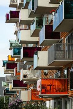 Contemporary architecture in Amsterdam, The Netherlands.