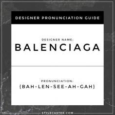 How To Pronounce Balenciaga