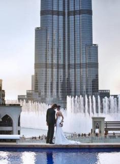 
                        
                            Wedding under the Burj Khalifa Tower, Dubai, United Arab Emirates.
                        
                    