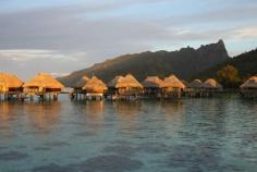 Hilton Moorea Lagoon Resort & Spa, Moorea, French Polynesia - Overwater bungalows at the Hilton.  The snorkeling right out our door was incredible!