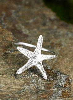 
                        
                            Starfish Stacking Ring Nautical Jewelry Beach Jewelry Silver
                        
                    