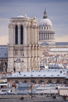 Notre Dame and the Invalides, Paris, France.