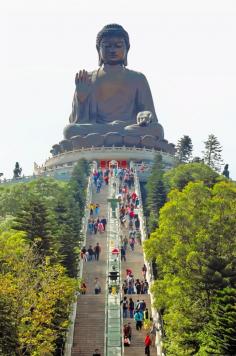 Po Lin Monastery (Big Buddha). Lantau Island, Hong Kong.