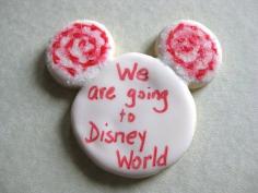 Wouldn't it be a great surprise to get this cookie! Disney World here we come!