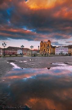 Union Square, second largest baroque square in the world, Timisoara, Romania www.romaniasfrien...
