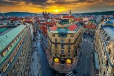 Prague Sunset by Hans Guichardo | denlArt