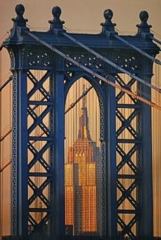 utazgatunk: Manhattan Bridge, Empire State Building in New York City, USA