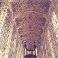 Not sure about you, but our alma maters certainly didn't look like this. Photo courtesy of chronicles_of_chrisi on Instagram. Photo taken at King's College Chapel in Cambridge.