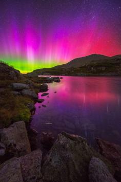 mstrkrftz: The Lake of the Clouds and Aurora fading at the White Mountain National Forest in Mount Washington, New Hampshire