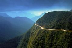 Located in Bolivia and connecting that country’s capital city of LaPaz with low-lying rain forest regions surrounding Yungas, the roadway is called “Death Road” by many who have survived its treacherous conditions.
